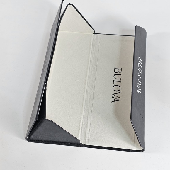 Vtg Authentic BULOVA Triangular Case Protection Glasses Sunglasses Collapsible - Picture 4 of 6